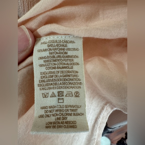 NWT Free People Emma Pink and Gray Embroidered Floral Dress - Picture 9 of 9